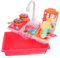 Vaguelly 1 Ensemble Lave-Vaisselle Électrique Enfant en Bas Âge Jouets D'éveil De Travail De Maison De Cuisine De Vaisselle