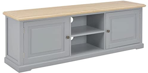 AJJHUUKI Entertainment Centres & TV Stands-TV Cabinet Grey 120x30x40 cm Wood