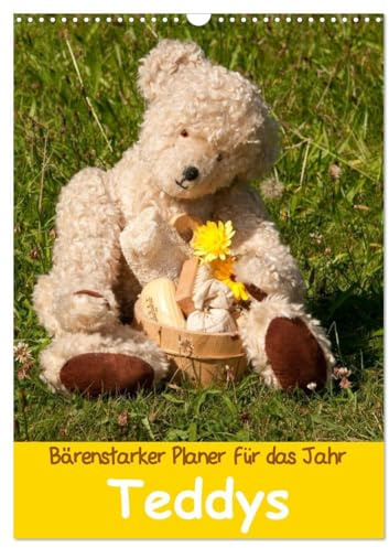 Bärenstarker Planer für das Jahr – Teddys (Wandkalender 2026 DIN A3 hoch), CALVENDO Monatskalender: Liebenswerte Teddybären, die das Herz erfreuen (CALVENDO Hobbys)
