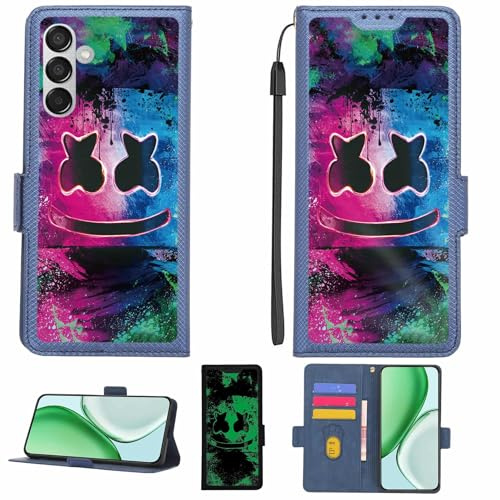 Aroepurt hülle Kompatibel Für Samsung Galaxy M15 5G Prime Hülle Case Handyhülle Schutzhülle [Mit 9H Härte HD Schutzfolie][RFID-Blockierung][Dunkler Leuchteffekt] LPT-BQ