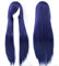 Fouriding 31 Dark Blue Women's Long Straight Cosplay Party Wigs Hairpieces Hair Cap Lolita Style Anime Wig