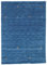 RugVista, Gabbeh Loom Two Lines, Teppich, Mittelflor, 160 x 230 cm, Rechteckiger, Gabbeh, Wolle, Flur, Schlafzimmer, Küche, Wohnzimmer, Blau, Dunkelblau