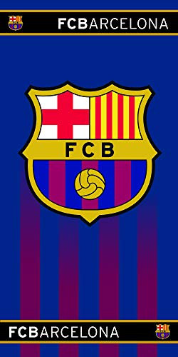 Fc Barcelona Toalla 100% Algodón, Azulgrana 70 X 140 Cm