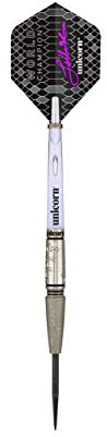 Unicorn 2019 Edition-Jelle Klaasen World Champion 97 Percent Dartpfeile mit Stahlspitze, schwarz/violett, 20 g