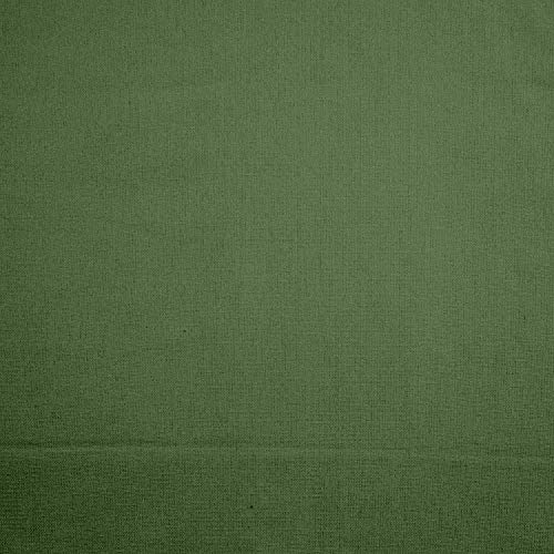 HOMESCAPES Robuster Baumwollstoff Meterware einfarbig Olivgrün 150 cm breit, olivgrüner Stoff zum Nähen, Dekostoff uni, Stoff 100% Baumwolle Oeko-Tex