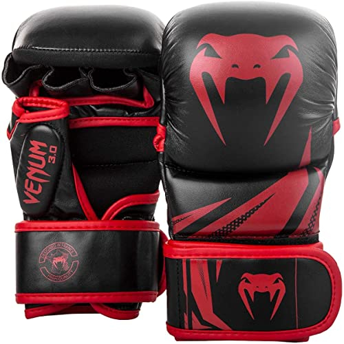 Venum, Challenger 3.0 Sparring Handschuhe, Unisex Erwachsene, M, Schwarz/Rot