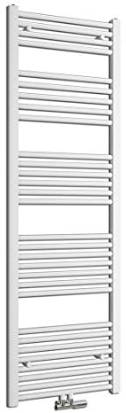 Heilmetz® Badheizkörper 160 x 50 cm Weiß Handtuchtrockner Bad Heizkörper Mittelanschluss Unten Handtuchheizkörper 654 Watt Leistung Handtuchwärmer