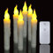 PChero LED Stabkerzen mit Fernbedienung, 6 Stück Flammenlose Flackernde Batteriebetriebene Tafelkerzen für Weihnachten Party Heimat Dekoration