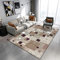 Xiaosua Tapis De Jeu B¨¦B¨¦ Beige Tapis de Salon Riz Couleur Vintage Floral Square Tapis Durable est Facile à Nettoyer Tapis Carreau Ciment 120X160CM Carpette Salon 3ft 11.2''X5ft 3''