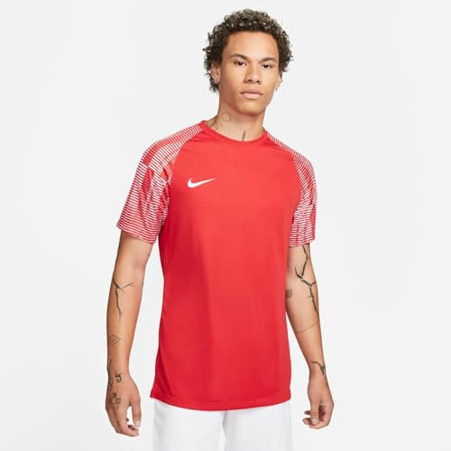 Nike Mens Jersey M NK DF Academy JSY SS, University Red/White/White, DH8031-657, 2XL