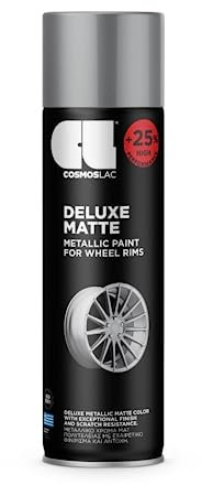 COSMOS LAC - SPRAY DELUXE PINTURA LLANTAS PLATA MATE N329 500 ML
