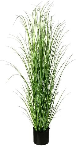 Deco Woerner Kunstgras im Topf 150 cm Deko-Gras künstliche Gras Dekogras Kunstgras Kunstpflanze