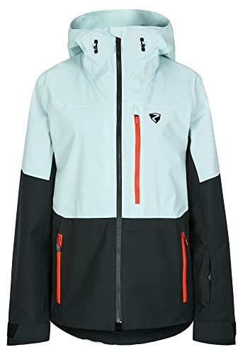 Ziener Damen TURIS Ski-Jacke/Freeride | sympatex, PFC frei, Wolle, ice, 46