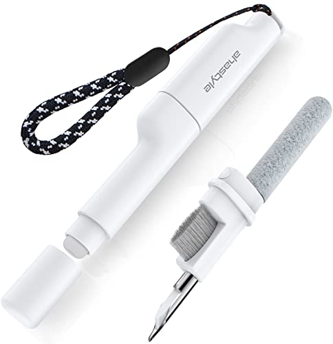 AhaStyle Cleaner Kit for Airpods Pro 2/Pro/3/2/1, Multifunction Cleaning Pen for All Earphone Cleaning Kit Soft Brush for Bluetooth Earphones Case Cleaning Tools for All Earbuds (White)