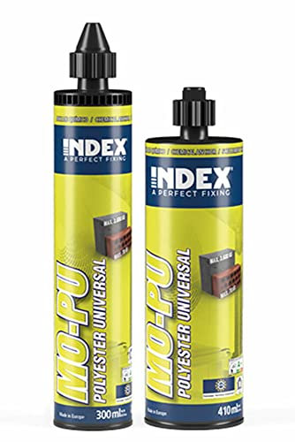 INDEX (Boite de 12) Fixations chimiques - Polyester universel - Homologuée ATE Option 8 410 ml - Cheville fixation