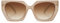SOJOS Sonnenbrille Damen Polarisiert Vintage, Retro Cateye Sonnenbrille Verspiegelt Groß Eckig Schwarz Modern UV400 Katzenauge Brille SJ2205 mit Hellbraun/Braun