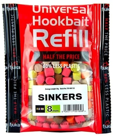 Fjuka Sinkers 8mm REFILL | Bright bottom bait | Stays on hook | Float or feeder fishing