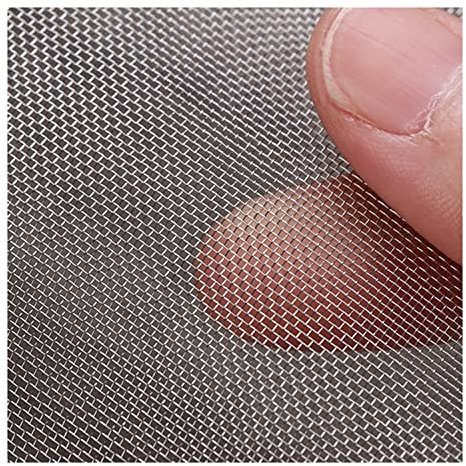 IBOWZ Tessuta Rete Metallica Rete Metallica Filo Intrecciato in Acciaio Inossidabile 304 30 Mesh Fine Screen Mesh, zanzariera da Giardino, per Mattoni d'Aria, Finestra, Prese d'Aria, Filtro