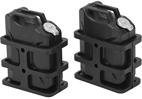 ZLXHDL Mini Tanque De Combustible, Mini Lata De Aceite De Coche RC, Tanque De Combustible Simulado De Oruga RC para 1/8 1/10 Accesorio De Decoración De Coche Trepador De Control Remoto(Negro)