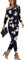 PCEAIIH Women's One Piece Jumpsuit Casual Loose Off Shoulder Long Sleeve Elastic Waist Stretchy Romper with Pockets XXL Navy Lily