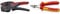 Knipex NexStrip Elektriker-Multiwerkzeug mit rutschhemmenden Kunststoff-Hüllen 190 mm 12 72 190 SB & Electronic Super Knips VDE isoliert mit Mehrkomponenten-Hüllen, VDE-geprüft 125 mm 78 06 125