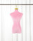 Schaufensterpuppe Hängender Mannequin-Halbkörper, Hochzeitskleid-Schneiderform mit Metallhaken, Elegante Damenpuppe mit Samtbezug, Nähpuppe Schneiderpuppe ( Color : Pink , Size : Short Hook 10cm(4in)