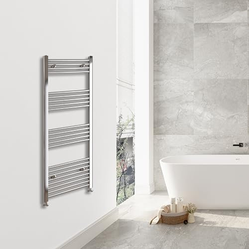 SKY BATHROOM 1400x400mm(HxW) Chrome Straight Central Heating Towel Rail HeatingTowel Radiator