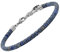 10:10 Herren-Armband mit natürlichen Halbedelsteinen 4 mm, Unterlegscheiben, Hämatit, Stahl, verstellbar, hergestellt in Italien, Regolabile, Legierter Stahl