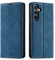 QLTYPRI Etui pour Samsung Galaxy A55 5G, Housse en Cuir Premium PU Portefeuille Conque, [Fentes pour Cartes] [Fermoir Magnétique] [Stand Fonction] Flip Coque pour Samsung Galaxy A55 - Bleu