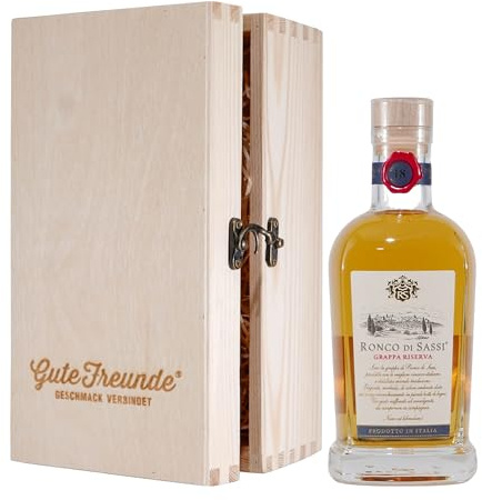Ronco di Sassi Grappa Riserva mit Geschenk-HK