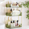 SOLEJAZZ 3 Tier vanity tray, countertop organizer, cosmetic tray for Dresser, Bedroom, Bathroom, Green