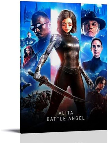 Alita Battle Angel Role Poster Dekorative Malerei Leinwand Wandkunst Wohnzimmer Poster Schlafzimmer Malerei, Leinwand Kunst Poster Und Wandkunst Bilddruck Moderne Familienzimmer Dekor 24x36inch(60x90c