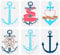 FINGERINSPIRE 6 Stück Anker Malschablone 29.7x21 cm Wiederverwendbar 6 Stile Anker Ruder Liebe Zeichnungsvorlage DIY Sommer Nautisches Thema Dekor Schablone Zum Malen Auf Holz Wand Stoff Möbeln