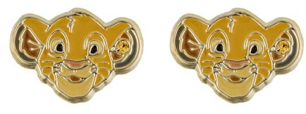 Disney Simba The Lion King Ohrstecker, vergoldet, Einheitsgröße, gelbvergoldet, kein Edelstein, Einheitsgröße, ohne Edelstein, taille unique, Mit Gelbgold vergoldet, Kein Edelstein