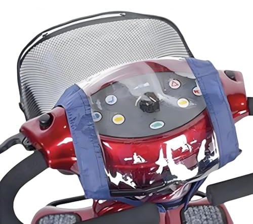 Mobility scooter control panel cover,Abdeckung für das Bedienfeld eines Elektromobils, schützendes Pinnenfeld, wasserdichte Regenabdeckung, Zubehör für Elektromobile