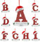 Personalisierte Weihnachtskugeln Personalisierte Anfangsbuchstabe WeihnachtsschmuckBenutzerdefinierten Namen Anfangsbuchstabe mit Familiennamen Personalisierte Geschenke Weihnachten