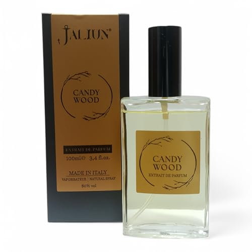 Jaliun 100 ml Candy Wood Extrait de Parfum – Profumo Uomo Avvolgente con Note di Bergamotto, Cocco, Legni Preziosi, Vaniglia