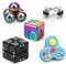 Fidget Spinner Set Age 15+ for Adults, Sensory Pack with Fidget Chain, Infinity Cube, Fidget Spinner Cube, Rollers, Fidget Pad, Office Stress Relief Desk Gadget, Stocking Stuffer Gift 9 Pack