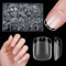 Extra Short Square False Nails, Venares 500 Pcs Square Nail Tips for Gel Extensions, 10 Size Short Nail Tips for Acrylic Extensions, Soft Gel Nail Tips for Nail Art Salon and Home DIY