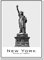 Schwarz-weiße New York City-Leinwanddrucke, Freiheitsstatue, Poster und Drucke, Wandkunst, Bilder, Heimdekoration, rahmenlos(B,50x70cm No Frame)