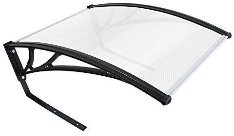 Abri pour Robot Tondeuse, 102 x 78,3 cm, Toit en Polycarbonate Double Couche, Blanc et Gris (Blanc)