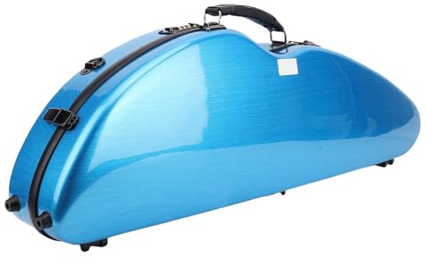 4/4 Violingehäuse, Leichte Kohlefaser -Geigenbox mit Hygrometer und Kombinationsschloss -Schultergurten, Geeignet für die Aufbewahrung Im Freien Im Freien