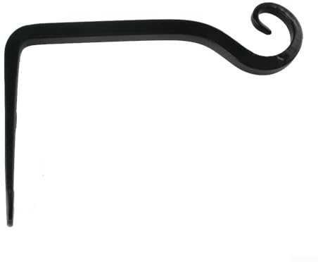 Allthingstore Iron Wall Hook with Screws for Hanging Flower Baskets, Towels, Lanterns, and Kitchen Holders, Suitable for Indoor and Outdoor Spaces