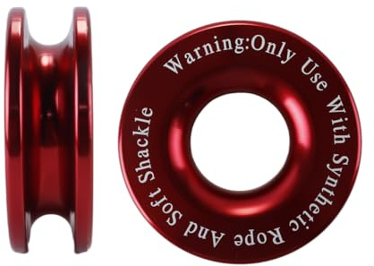 Hoite Snatch Recovery Ring, Winch Recovery Ring, für 7/16in 1/2in Soft Shackle mit 3/16in 1/4in 3/8in Seilen