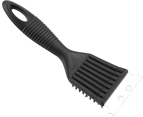 Qcwwy Reinigungsbürste, Grillbürste und Schaber BBQ Pinsel für Grill Edelstahlgrill Rost Reiniger Grillzubehör für Porzellangaskohle Grill Geschenke für Männer Papa