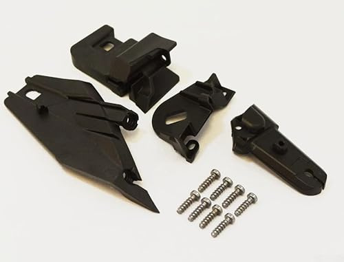 Scheinwerfer-Halterungs-Kit, ABS schwarz Ersatz kompatibel mit Opel für Corsa E Mk5 2014-2018 OE 13453440 für Reparatur und Installation