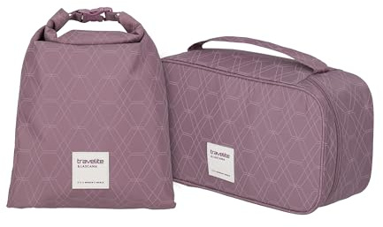 travelite Packing Cube & Wetbag Set LASCANA, Koffer Organizer mit Wetbag für nasse Kleidung, Packwürfel und Nasstasche, Organizer für Koffer, Reisezubehör