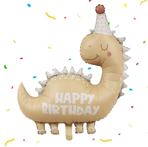 XXL Dino Luftballon, Dinosaurier Folienballon | Dino Helium Ballon, Dinosaurier Geburtstagsdeko, Geeignet für Dschungel Deko Geburtstag, Kindergarten Aktivitäten