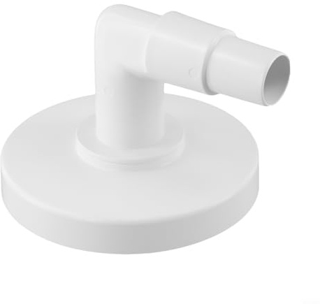 Above Ground Pool Skimmer Vacuum Plate for Hayward SP1090 SP1091 SP1092, Front Skimmer Basket Adapter with For -/4 & For -/2 Inch Hose Connector, White Plastic Skim For Vac