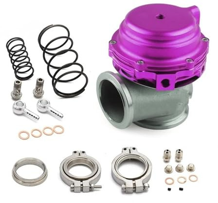 Valvola EGR Ricircolo Gas Raffreddatore D'acqua Turbo Esterno Wastegate Da 44 Mm Con Flangia Hardware MV-R Raffreddato Ad Acqua Rosso Blu Nero(Viola)